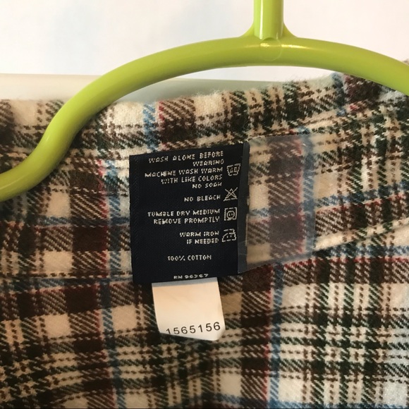 Oshkosh Boys Plaid Shirt 100% cotton size 6. - Picture 4 of 4